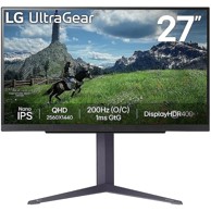 LG Monitor 27" 27GS85Q-B, Nano IPS, gaming, NVIDIA G-Sync, AMD FreeSync 180Hz (200Hz OC), 1ms (GTG), HDR10, 2xHDMI, DP, 2xUSB 3.0, Pivot, 2K